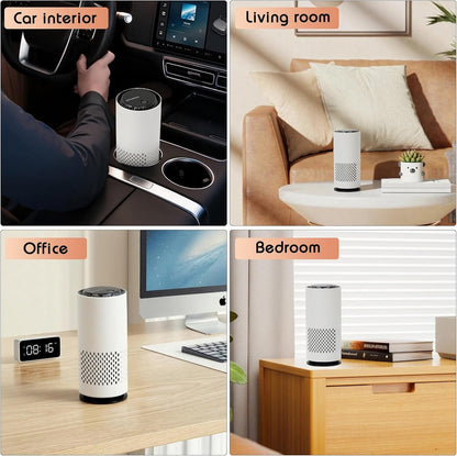 Air purifier - Negative ion air purifier - Air purifier for the home - Rooms up to 20 m² - Negative ion air purifier - Deodorizer - Ionizer - Wit