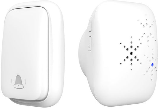 Wireless Doorbell - Doorbells - Wireless Doorbell - Standalone Doorbell - No Battery Required - Wireless Doorbell - 150m Range, Waterproof Button - With 38 Ringtones - 4 Volume Levels and LED - With