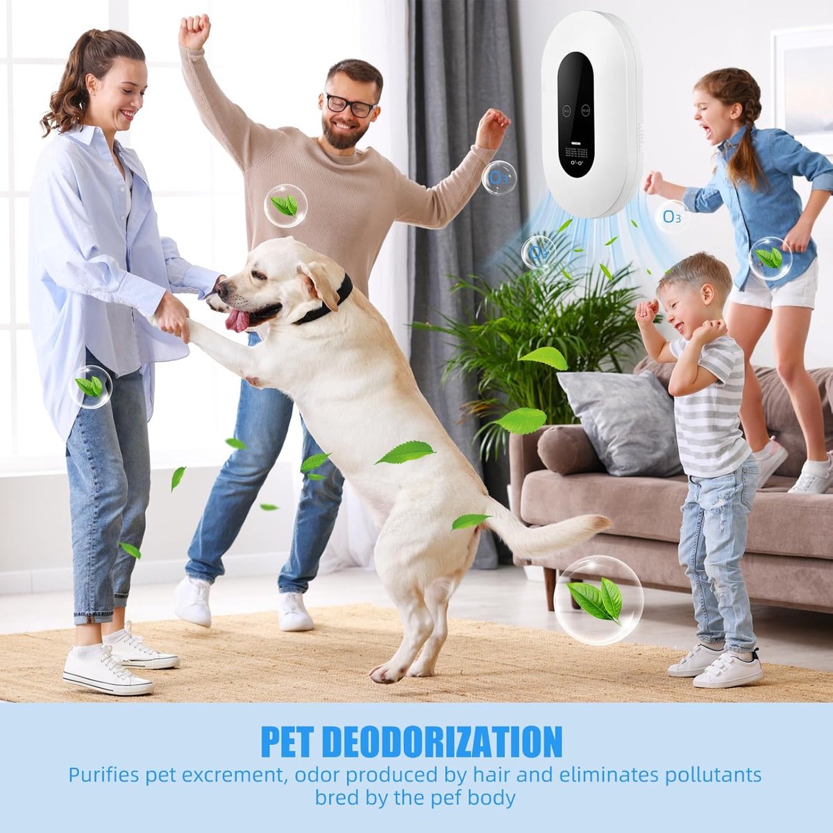 Air purifier - Plug-in negative ion air purifier - LED display - Negative ion air purifier - Home air purifier - Negative ion air purifier - Deodorizer - Ionizer - Wit