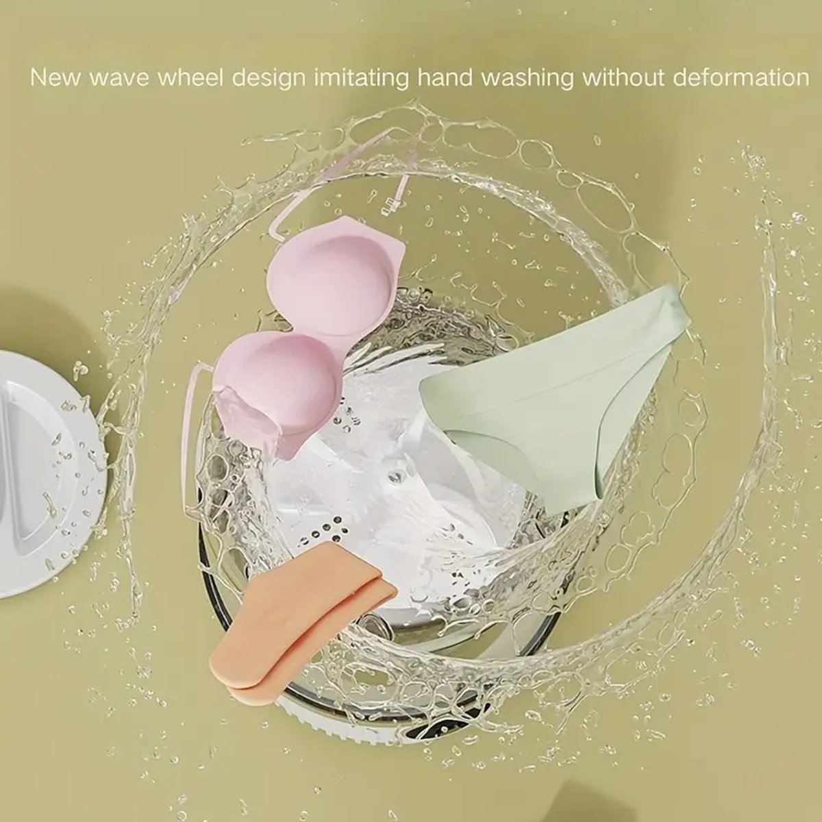 Mini Washing Machine - Underwear Washing Machine - Portable Underwear Washing Machine - Powerful Stain Removal - Compact Design - Portable and Compact - For Baby Clothes, Socks and Underwear