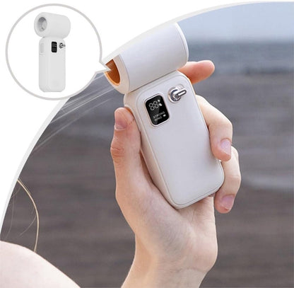 Fan - Small fan - Lightweight portable fan with intelligent airflow control and 3600 mAh battery for cooling anytime (Apricot)