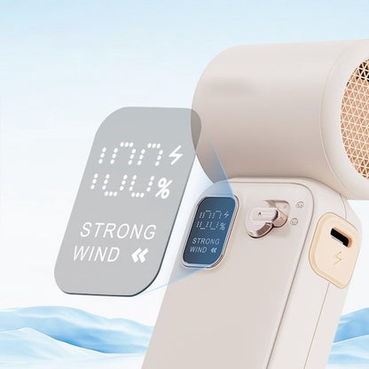 Fan - Small fan - Lightweight portable fan with intelligent airflow control and 3600 mAh battery for cooling anytime (Apricot)