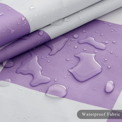 Retro Chess Pattern Checkered Shower Curtain, Purple, 180x180 cm