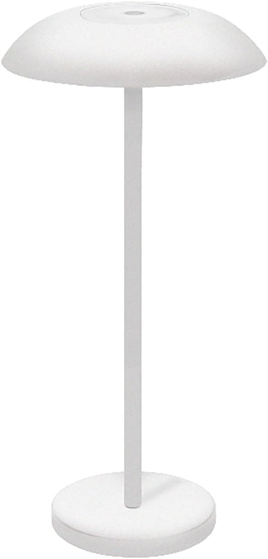 Rechargeable Wireless LED Table Lamp with Adjustable Brightness, 2600mAh Battery, Portable Bedside Lamp, White