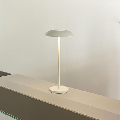 Rechargeable Wireless LED Table Lamp with Adjustable Brightness, 2600mAh Battery, Portable Bedside Lamp, White