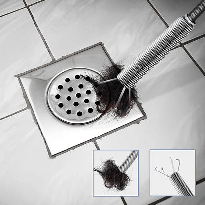 Sink plunger - Flexible drain cleaner - Gripper with 4 claws - For kitchen sink and bath - Retractable poles (160 cm)