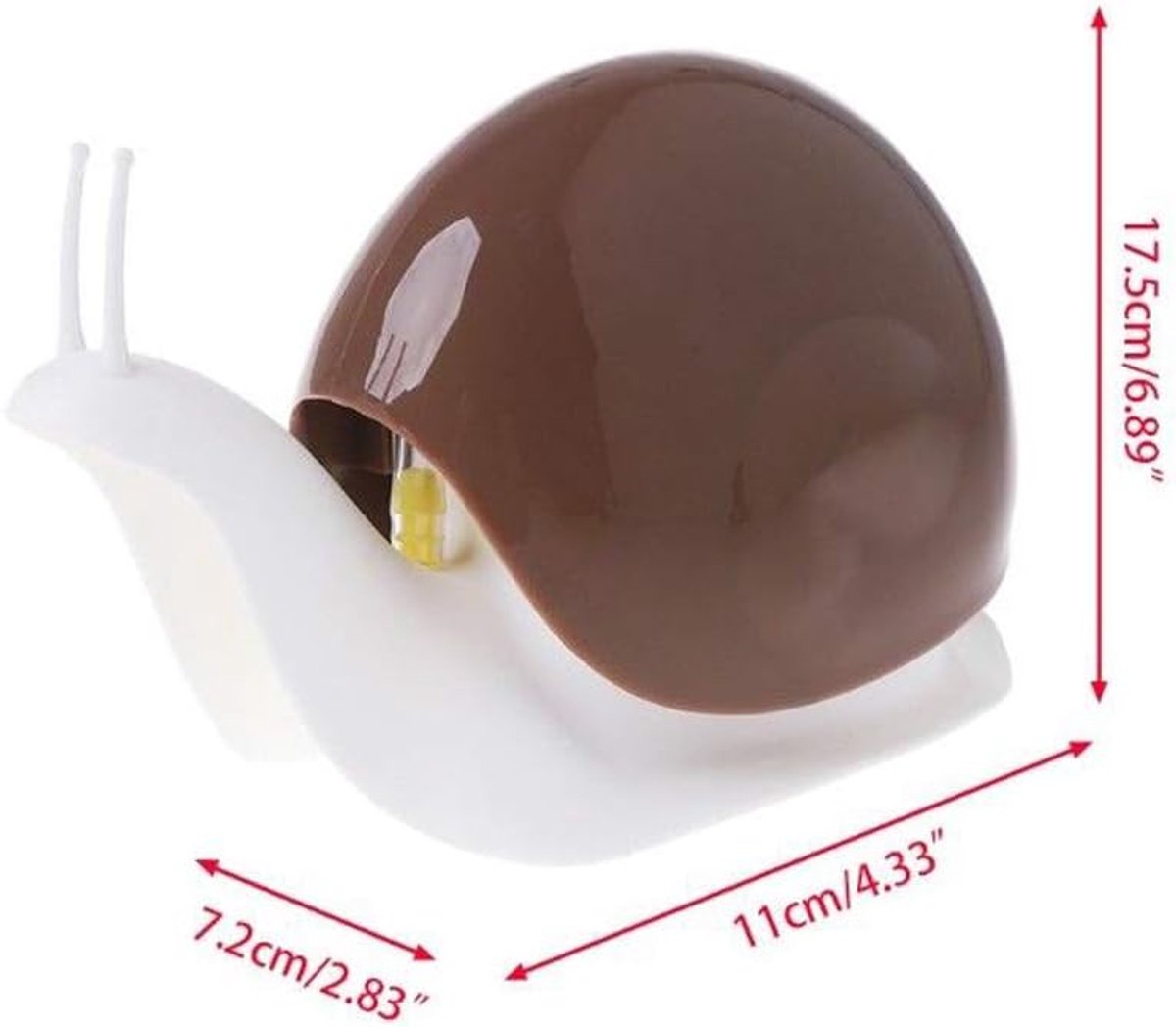 Soap dispenser - Cute soap dispenser in the shape of a snail, suitable for kitchens, bathrooms, etc. (120 ml) (brown)