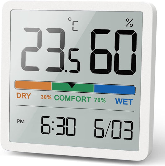 Professional Hygrometer - Thermometer - Digital Thermometer - Humidity Meter - Indoor Thermometer - Portable - High Precision - High Quality - Very Suitable for Garden / Garden Furnishing