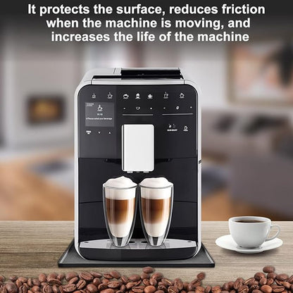 Silicone mat under coffee maker - 48x30cm - non-slip mat for coffee maker - barista accessories - grey