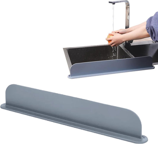 Sink Protection Mat - Countertop Accessories - Silicone Mat for Faucet - Sink - Drying Mat - Against Water - Kitchen Countertop Drying Mat - Kitchen Sink Splash Guard - For the Kitchen Faucet Basin - Reusable - Anti-Splash - Grey
