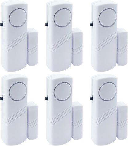Alarm - 6-piece - Professional door/window alarm - Siren - Security Siren - Wireless anti-burglary alarm - Home burglary - Magnetically operated - Motion sensor - Window/door sensors - Practical - loud - 90dB - Safe and Rest assured