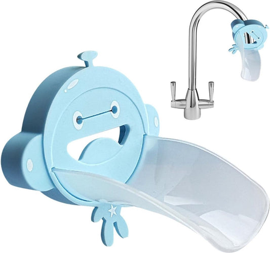 Faucet extender - Faucet spout - Extension - Faucet extender - Bathroom extension - Faucet - Faucet part - Faucet attachment - Children's faucet - Universal - For children - Aid for babies - Practical - Hygienic - Safe - Easy to use