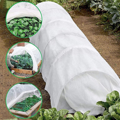 Frost Protection Plant Cover - Winter Cover Winter Protection - Plant Cover - Winter Cover - Durable - Frost Protection - Plant Cover - For the Garden, Raised Bed, Plants, Frost Blanket, Outdoor Flowers and Vegetables - 1.5 X 5 M - White - 1 Piece