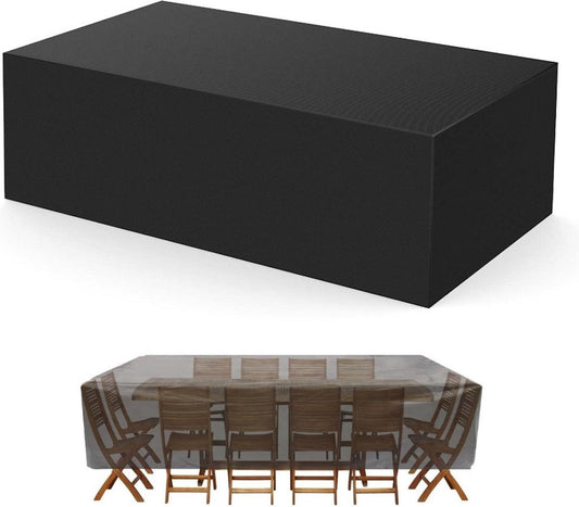 Garden Furniture Cover - 180*150*80cm - Table Cover Garden Furniture Cover - Waterproof & Dustproof - UV Resistant - Weatherproof - 210D Oxford - Tear Resistant - Garden Table Covers - Cover For Garden - Protective Cover For Garden Furniture - Sturdy & Du