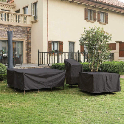 Garden Furniture Cover - 180*150*80cm - Table Cover Garden Furniture Cover - Waterproof & Dustproof - UV Resistant - Weatherproof - 210D Oxford - Tear Resistant - Garden Table Covers - Cover For Garden - Protective Cover For Garden Furniture - Sturdy & Du