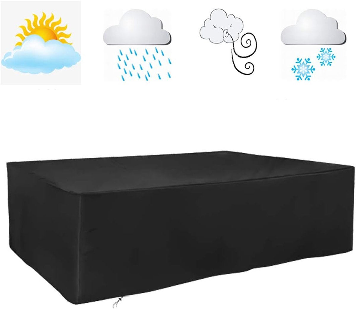 Garden Furniture Cover - 240*140*90 cm - Garden Furniture Protective Cover - Protective Cover for Table (Rectangular) - Lounge Set Cover - Garden Table Cover - Waterproof - Windproof - Dustproof Oxford Fabric - Furniture Covers - with drawstring - for Tab