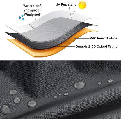 Garden Furniture Cover - 240*140*90 cm - Garden Furniture Protective Cover - Protective Cover for Table (Rectangular) - Lounge Set Cover - Garden Table Cover - Waterproof - Windproof - Dustproof Oxford Fabric - Furniture Covers - with drawstring - for Tab