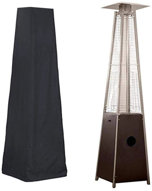 Patio Heater Cover - Heavy-Duty Waterproof Porch Cover - Patio Heater Cover - Pyramid Style Heated Umbrella Cover - Dust Cover for Outdoor Use - Heater Cover - for Pyramid Torch Patio Heaters - 221x53x61cm - Black