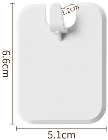 Picture Frame Hangers - 10 Pieces - Hanging Hook - ABS - Self-Adhesive Hooks - Wall Hooks - Towel Hook - Home Accessories - No Drilling Required - Suitable for Home, Office and Photo Frame Decoration - 6.6*5.1*1.2cm - White