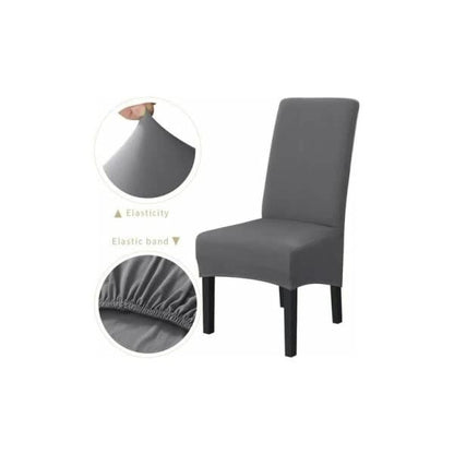 Washable Universal Stretch Microfiber Chair Covers 6-Pack