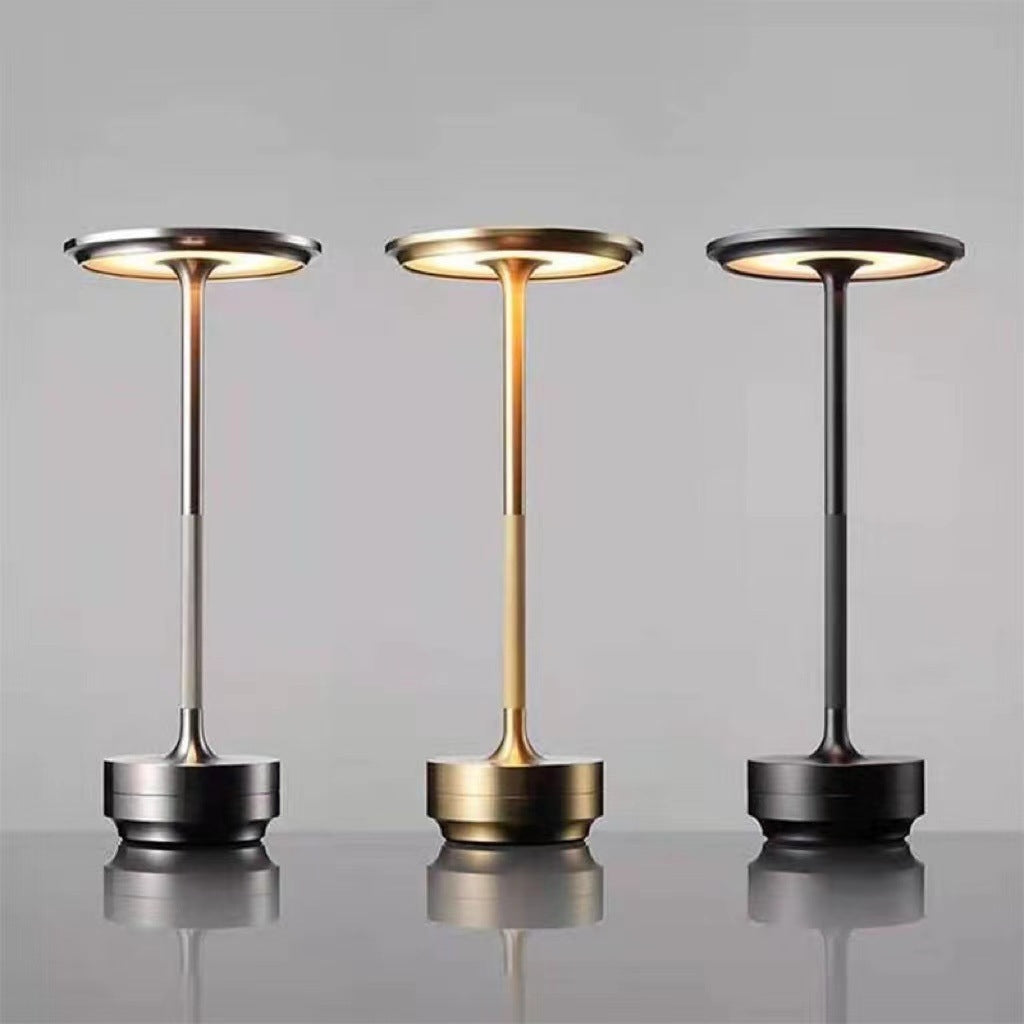Dimmable USB Rechargeable Desk Lamp GPA black