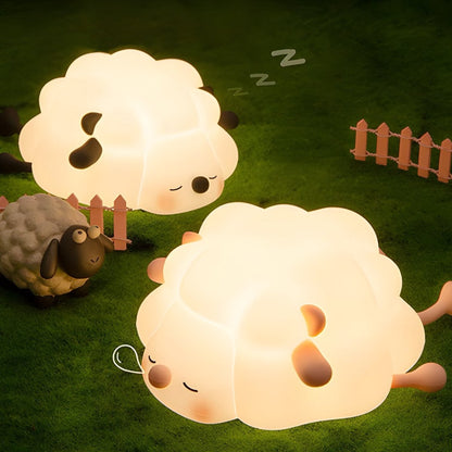 Night Light for Children - Night Light for Babies - Night Light for the Nursery - Chitchat Light - Sheep Night Light - Night Light for Adults - Timer - LED Dimmer - Child-Friendly