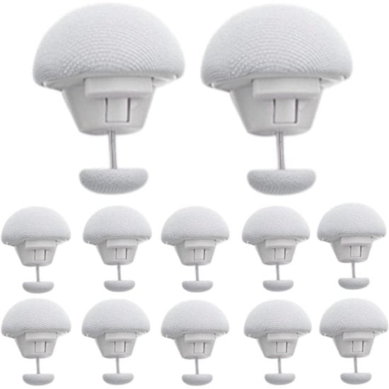 Duvet cover clips - 12 pieces - Duvet cover holders - Non-slip duvet cover clips - Suitable for blankets, sheets, curtains, socks, mattress covers - White