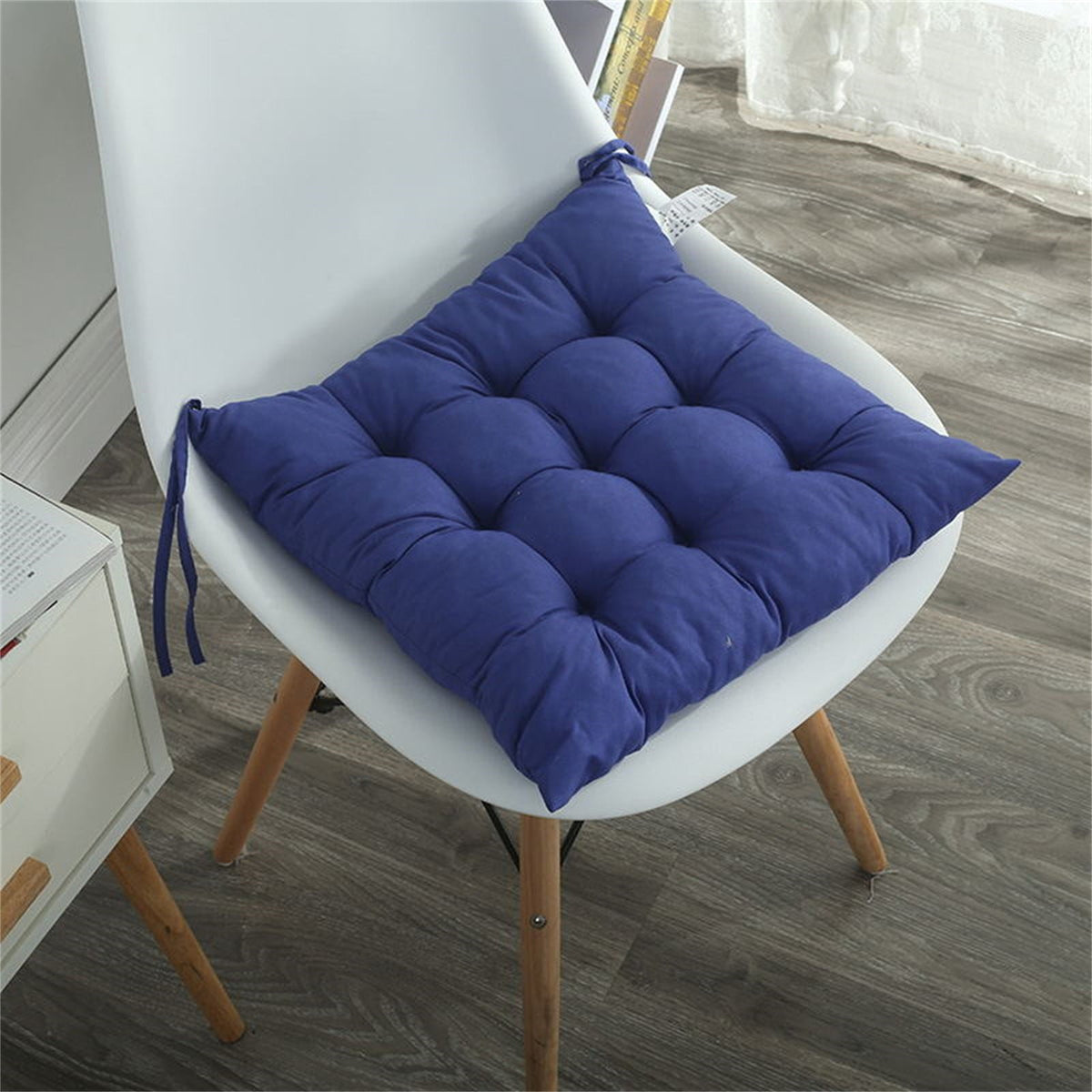 Chair Cushions Non-Slip Rocking Chair Cushion with Ties for Living Room Kitchen, Indoor Seat Cushion, 15X15 Inches A