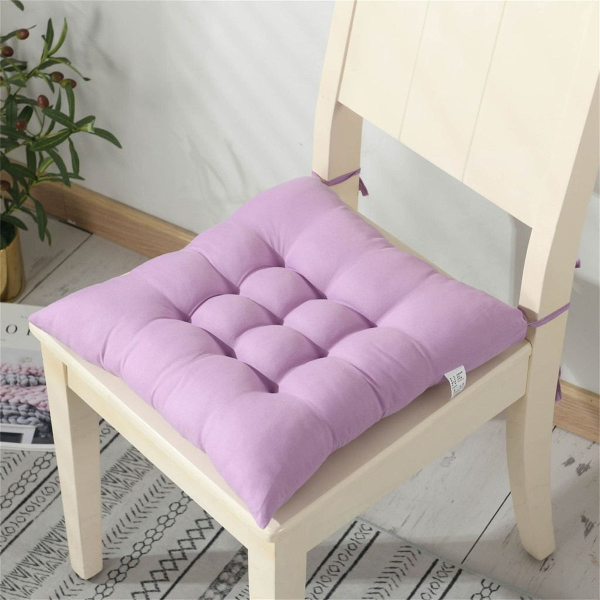 Chair Cushions Non-Slip Rocking Chair Cushion with Ties for Living Room Kitchen, Indoor Seat Cushion, 15X15 Inches J