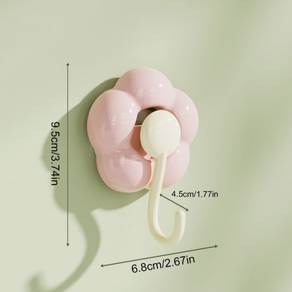 Clearance! JWDX Hooks, Traceless Hook, Sunflower Shaped Suction Cup Hooks for Hanging Without Drilling Leaving No Marks. Strong Vacuum Suction Hooks for Kitchen Living Room and Bathroom. Z4-Red