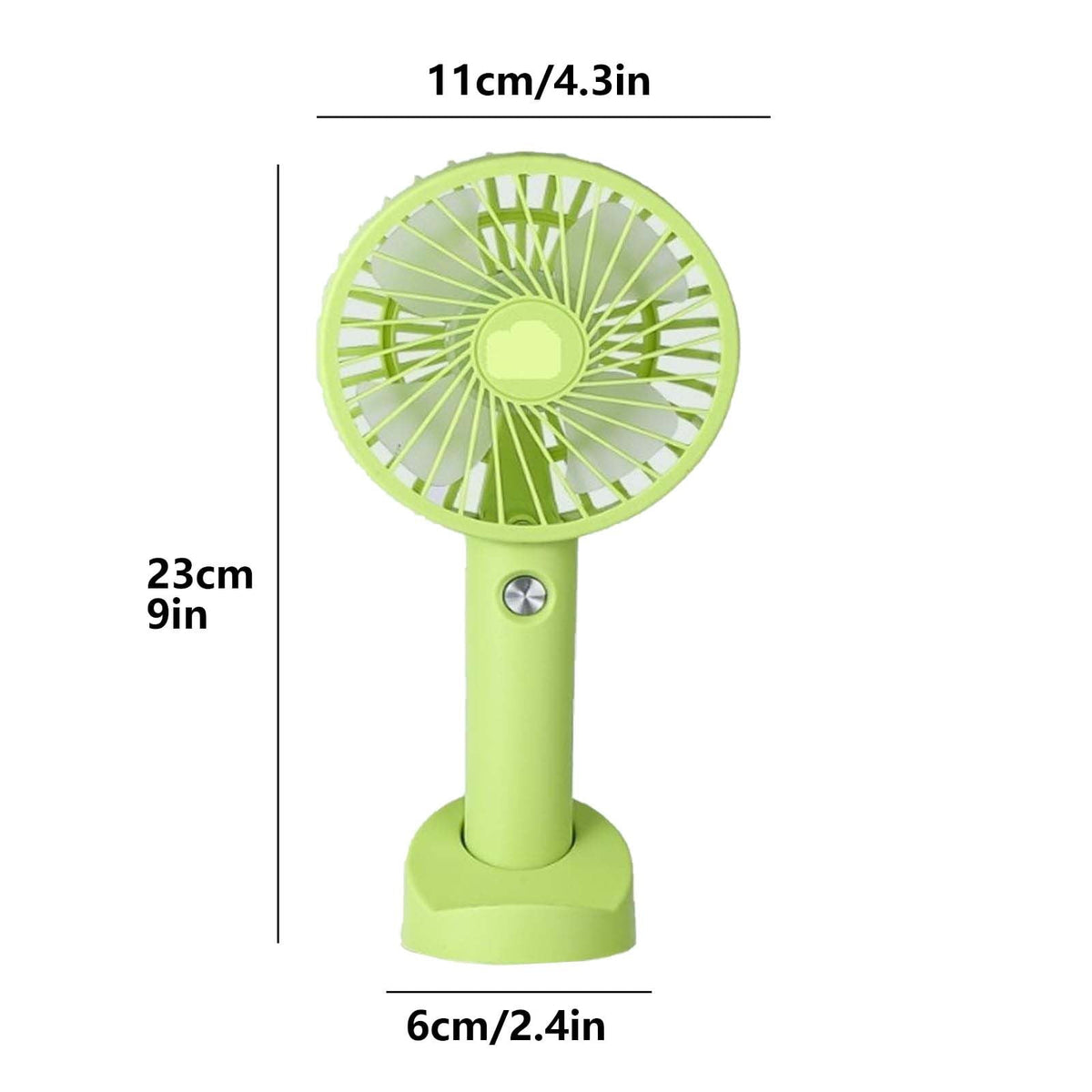 Mini Handheld Fan (White) Portable Fan Powerful Handheld Fan Cute Design 3 Speed Personal Small Desk Fan with Base Lightweight Makeup Usb Rechargeable Fan for Stylish Travel Indoor Outdoo One Size Yellow