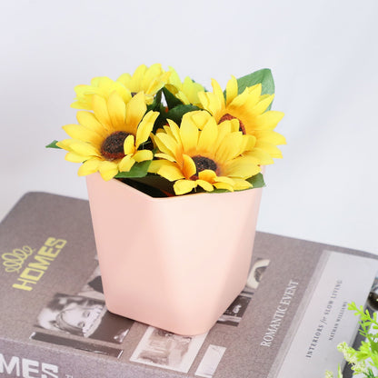 JWDX Flower Pots Clearance, Gardening Suppliesbalcony Household Plastic Flower Pot Resin Nordic Thicken Large Flower Pot, Suitable for Indoor and Outdoor Green Plant Planting White Z1-Pink