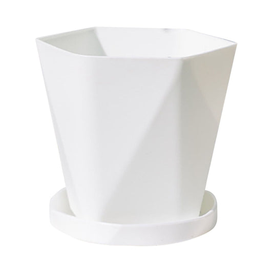 JWDX Flower Pots Clearance, Gardening Suppliesbalcony Household Plastic Flower Pot Resin Nordic Thicken Large Flower Pot, Suitable for Indoor and Outdoor Green Plant Planting White Z1-White