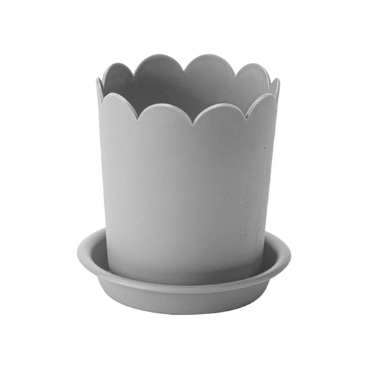 Jwdx Flower Pots Clearance, Garden Supplies Promotion! Plastic Plant Pots for Plants With Saucers Indoor Set of 1 Plastic Planters Modern Flower Pot With Hole for All House Plants Herbs Flowers Or4 Z5-GY2
