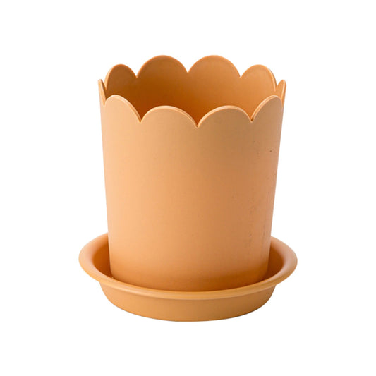 Jwdx Flower Pots Clearance, Garden Supplies Promotion! Plastic Plant Pots for Plants With Saucers Indoor Set of 1 Plastic Planters Modern Flower Pot With Hole for All House Plants Herbs Flowers Or4 Z5-OR1
