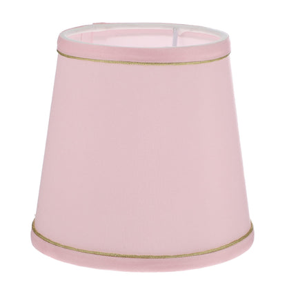 Ortofally Drum Lamp Shade Linen Fabric Lamp Cover Chandelier Lamp Shades for Chandeliers Lights Table Floor Wall Lamps Replacement 17.00X16.00X4.00CM Pink