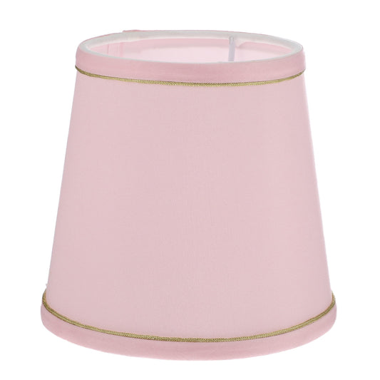 Ortofally Drum Lamp Shade Linen Fabric Lamp Cover Chandelier Lamp Shades for Chandeliers Lights Table Floor Wall Lamps Replacement 17.00X16.00X4.00CM Pink