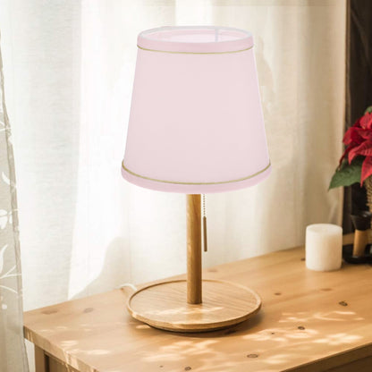 Ortofally Drum Lamp Shade Linen Fabric Lamp Cover Chandelier Lamp Shades for Chandeliers Lights Table Floor Wall Lamps Replacement 17.00X16.00X4.00CM Pink