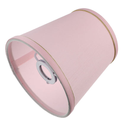 Ortofally Drum Lamp Shade Linen Fabric Lamp Cover Chandelier Lamp Shades for Chandeliers Lights Table Floor Wall Lamps Replacement 17.00X16.00X4.00CM Pink