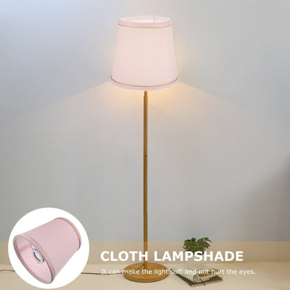 Ortofally Drum Lamp Shade Linen Fabric Lamp Cover Chandelier Lamp Shades for Chandeliers Lights Table Floor Wall Lamps Replacement 17.00X16.00X4.00CM Pink