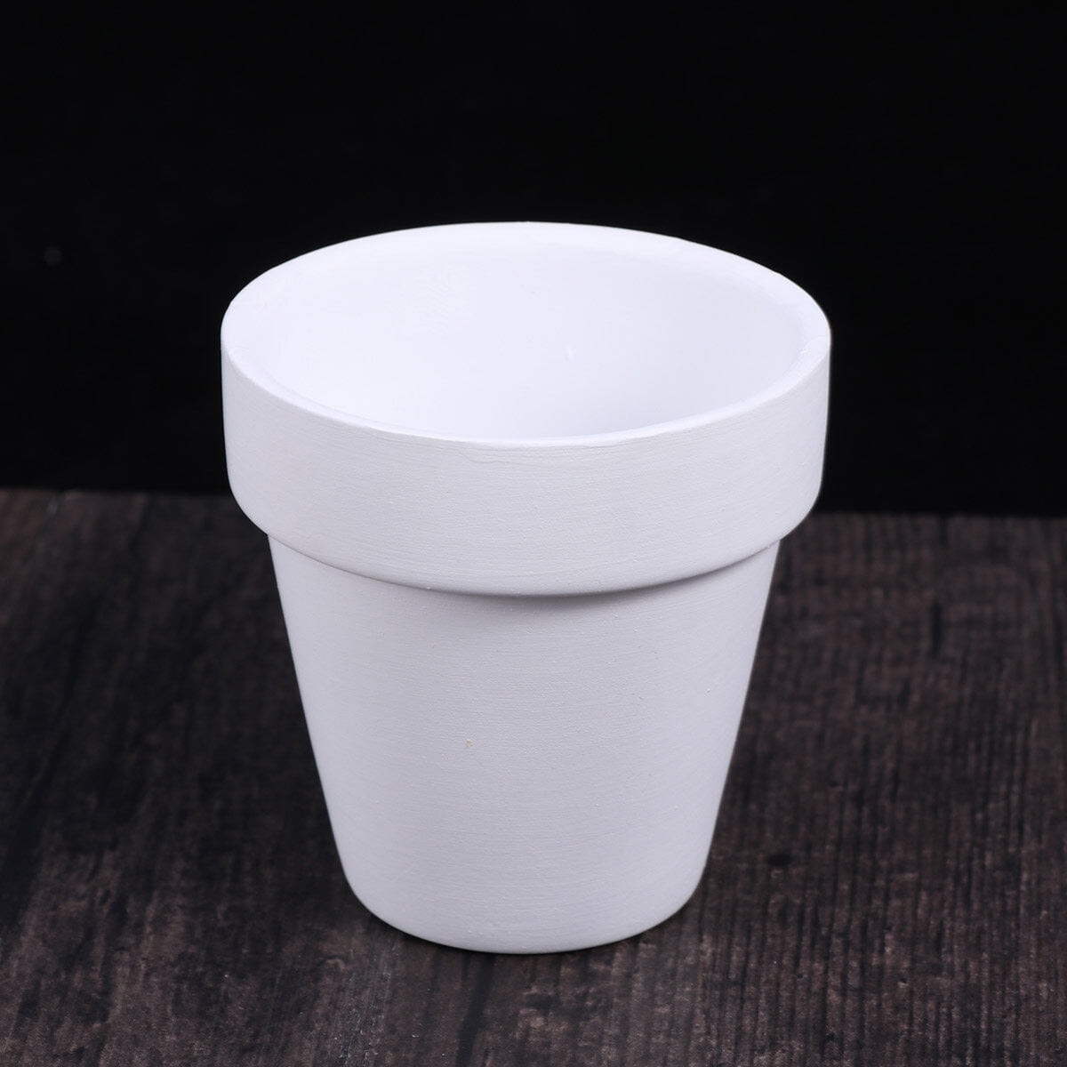 Worgeous 5Pcs 10x10CM Small White Terracotta Pot Clay Ceramic Pottery Planter Cactus Flower Pots Succulent Nursery Pots with Hole