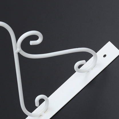 SWETRACE Outdoor Hanging Bracket Flower Basket Hanging Hook Iron 1 Piece