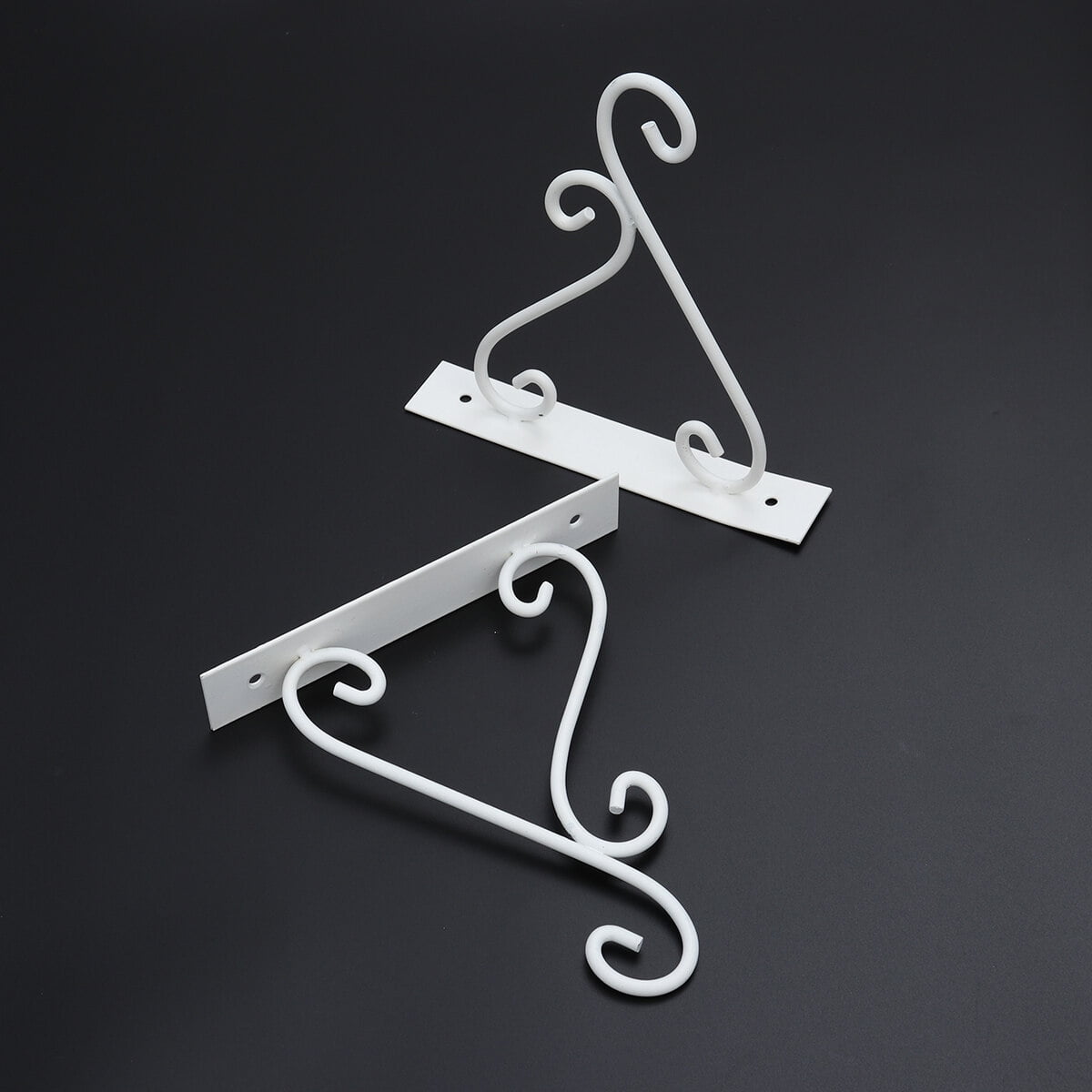 SWETRACE Outdoor Hanging Bracket Flower Basket Hanging Hook Iron 1 Piece