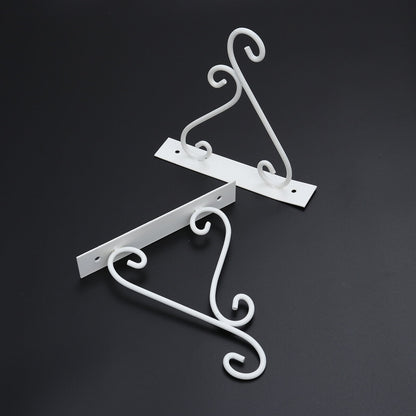 SWETRACE Outdoor Hanging Bracket Flower Basket Hanging Hook Iron 1 Piece