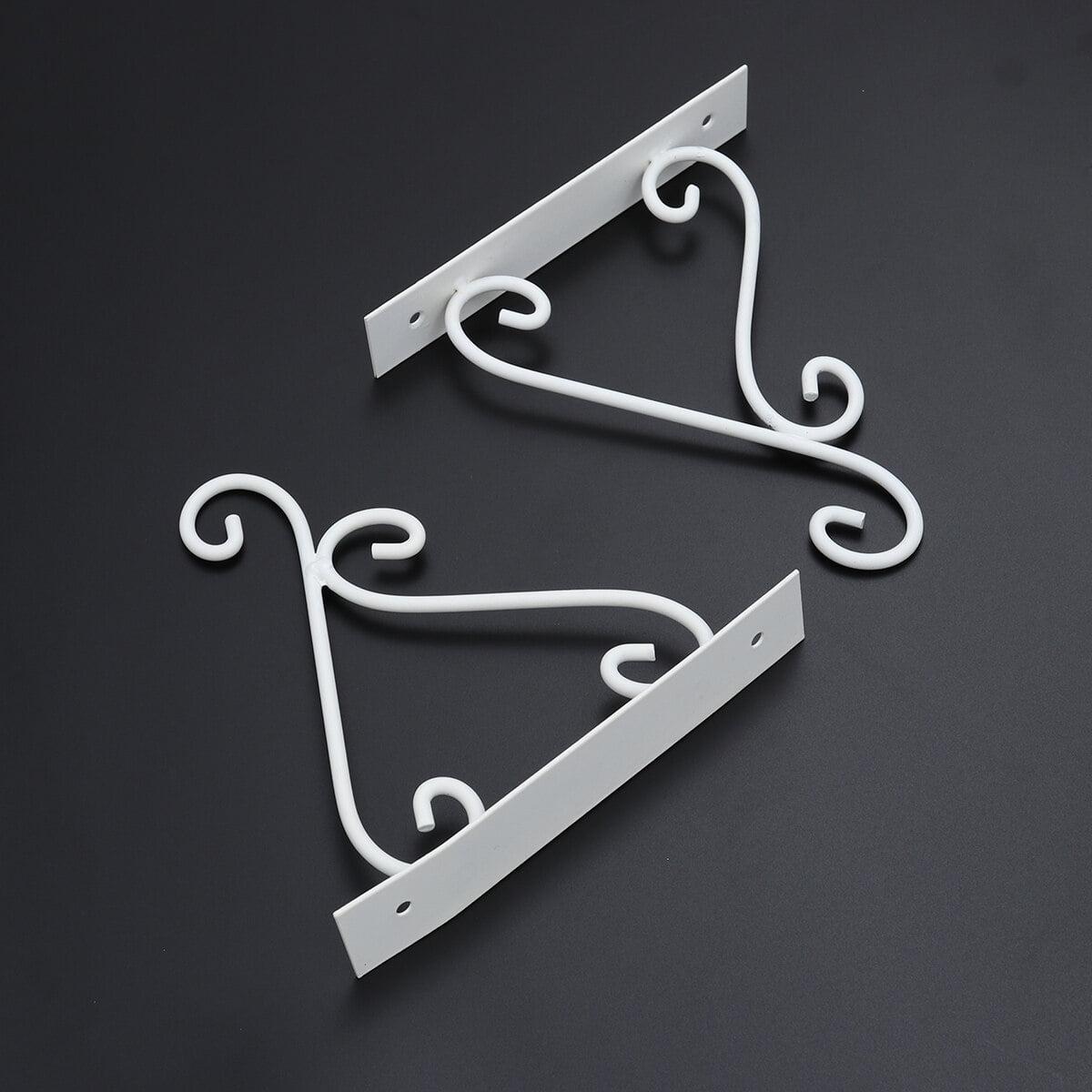 SWETRACE Outdoor Hanging Bracket Flower Basket Hanging Hook Iron 1 Piece