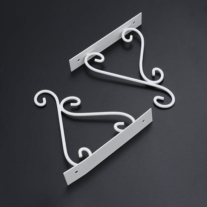SWETRACE Outdoor Hanging Bracket Flower Basket Hanging Hook Iron 1 Piece