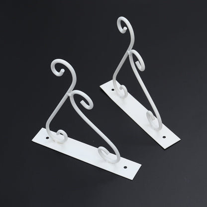 SWETRACE Outdoor Hanging Bracket Flower Basket Hanging Hook Iron 1 Piece