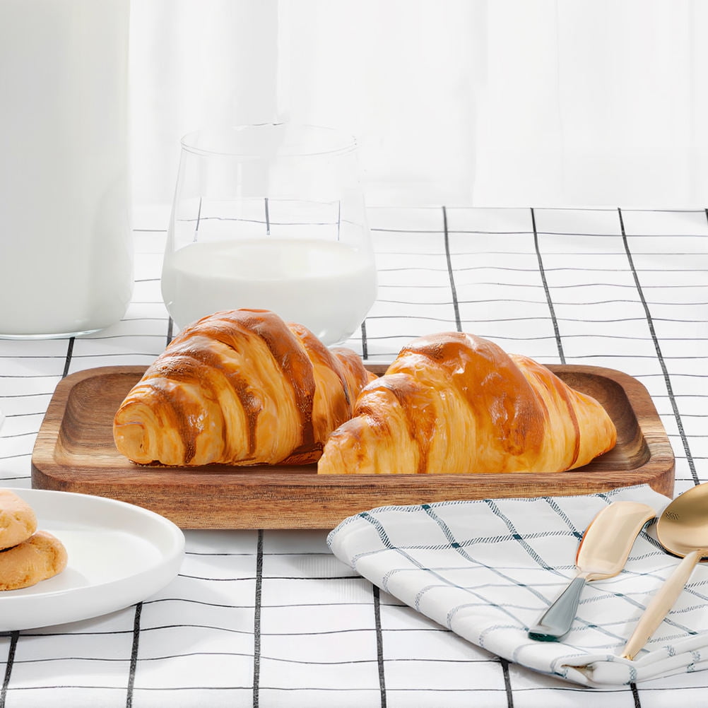 SWETRACE Wood Fruit Tray Wooden Tray Multi-Color 2Set
