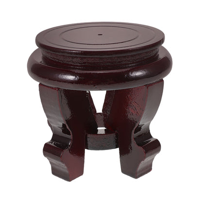 Indoor Flowerpot Stand Vase Display Stool Wood Brown Gardeners Living Room 1Pack
