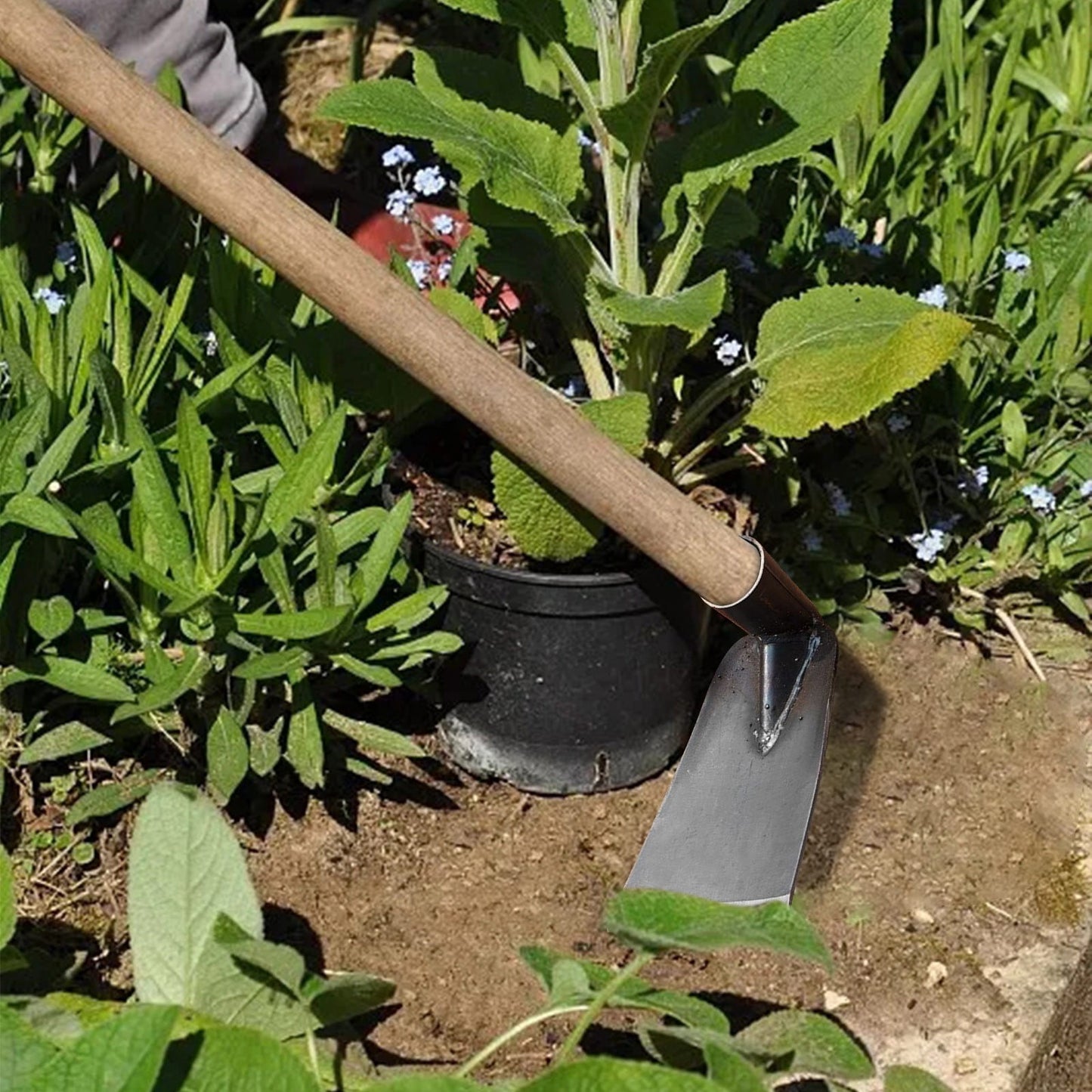 Cetilox Outdoor Hoe Garden Tool -Garden Hula Hoes for Weeding Gardening - Weeding Loop Stirrup Hoe for Planting Vegetables Flower Hoes - Planting Vegetables Flower Hoes Without handle C